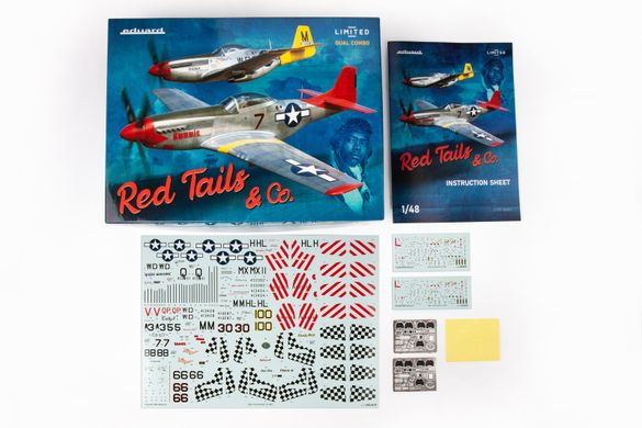 Збірна модель 1/48 літаки Red Tails & Co. Limited Edition - Dual Combo Eduard 11159