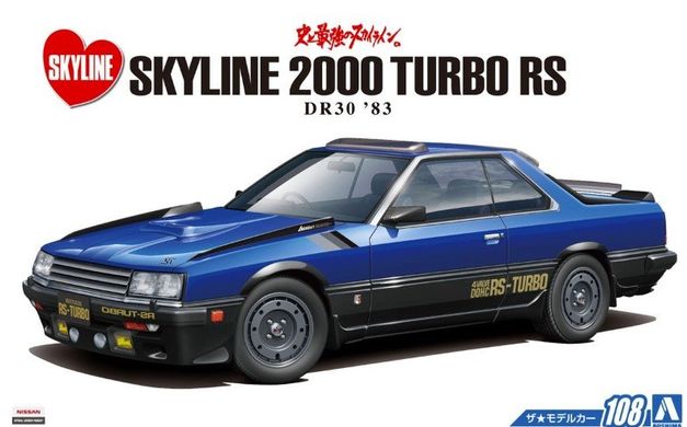 Збірна модель 1/24 автомобіля Nissan DR30 Skyline RS Aero Custom '83 Aoshima 05711