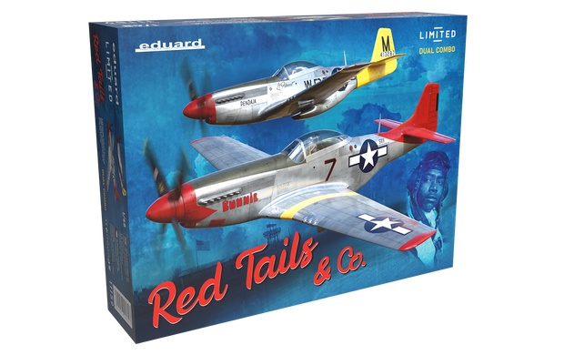 Prefab model 1/48 aircraft Red Tails & Co. Limited Edition - Dual Combo Eduard 11159