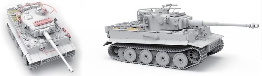 Сборная модель 1/35 танк Японская императорская армия Tiger I с фигуркой командира из смолы Border Model BT-0