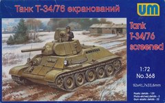 Assembled model 1/72 Tank T-34\76 (shielded) UM 368