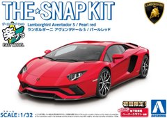 Сборная модель 1/32 автомобиль The Snap Kit Lamborghini Aventador S Pearl Red Aoshima 06347