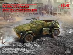 Assembled model 1/35 Sd.Kfz. 247 Ausf.B with MG 34 ICM 35112