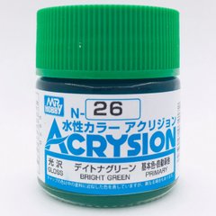 Акриловая краска Acrysion (N) Bright Green Mr.Hobby N026