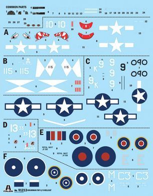 Збірна модель 1:72 літак F6F-3/5 Hellcat Italeri 91213