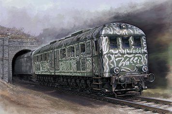 Assembly model 1:35 locomotive Wehrmachtslokomotive V188 Trumpeter 00225