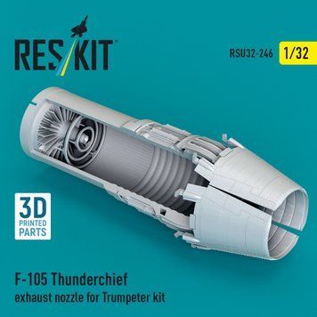 Масштабная модель 1:32 выхлопное сопло F-105 Thunderchief для комплекта Trumpeter Reskit RSU32-0246