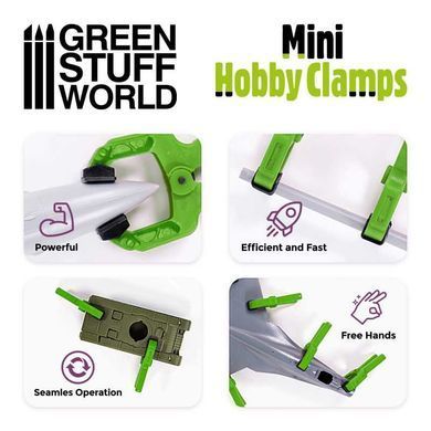 Міні затискні кліщі x6 Green Stuff World 11394