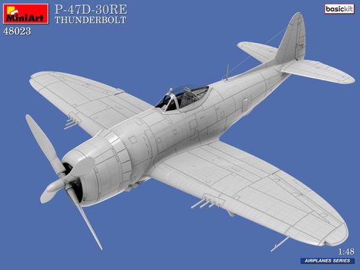 Збірна модель 1/48 літак P-47D-30RE Thunderbolt (Базовий комплект) MiniArt 48023