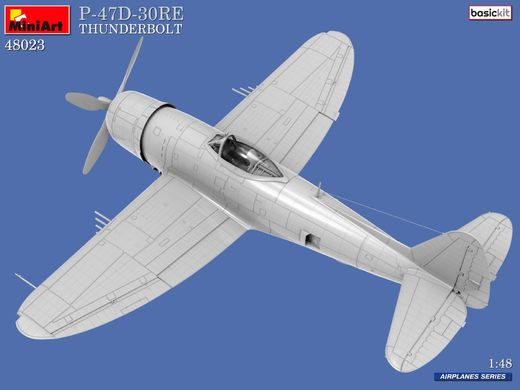 Сборная модель 1/48 самолет P-47D-30RE Thunderbolt (Базовый комплект) MiniArt 48023