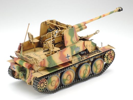 Сборная модель 1/35 танка German Tank Destroyer Marder III Sd.Kfz.139 7.62cm Pak36(r) auf Gw.38(t) Tamiya 35248