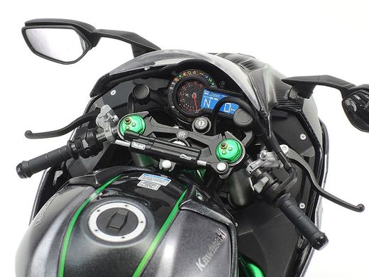 Сборная модель 1/12 мотоцикл Kawasaki Ninja H2 Carbon Tamiya 14136