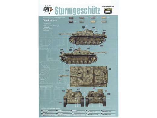 Збірна масштабна пластикова модель танк StuG.III 1/35 Takom 8004