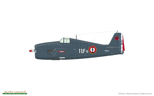 Сборная модель 1/48 винтовой самолет F6F-5 Weekend Edition Eduard 84181