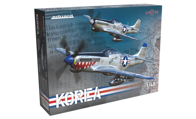 Assembled model 1/48 aircraft Korea (P-51D, RF-51D, F-51D) Dual Combo! - Limited Edition Eduard 11161