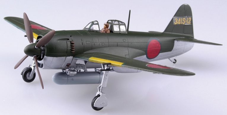 Збірна модель 1/72 гвинтовий літак Kawanishi N1K1-Ja Shiden Type 11 Kou Ver.2 Aoshima 051894