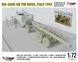Assembly model 1:72 M33 tractor with 240 mm M1 howitzer and figures / Cori, Italy 1944 Mirage-Hobby 7200
