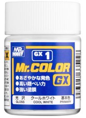 Нітрофарба Mr.Color (18ml) Холодний білий (глянець) GX1 Mr.Hobby GX1