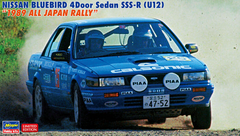 Сборная модель автомобиль 1/24 Nissan Bluebird 4Door Sedan SSS-R12 1989All Japan Rally Hasegawa 20541