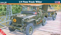 Сборная модель 1/35 внедорожник 1/4 Tonn Truck 'Willys' MisterCraft F299