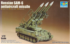 Сборная модель 1/72 ракетный комплекс SAM-6 Antiaircraft Missile Trumpeter 07109