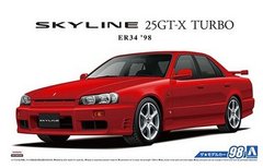 Збірна модель 1/24 автомобіля Nissan ER34 Skyline 25GT-X Turbo '98 Aoshima 05750