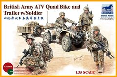 1/35 British Army Quad Bike and Trailer with Bronco Soldier CB35207