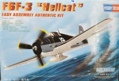 Збірна модель 1/72 літак F6F-3 "Hellcat" Easy Assembly Authentic Kit HobbyBoss 80256