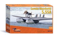 Assembled model 1/72 aircraft Savoia-Marchetti S.55A DW 72018