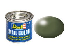 Емалева фарба Revell #361 Шовковий матовий оливково-зелений RAL6003 (Silk Matt Olive Green) Revell 32361