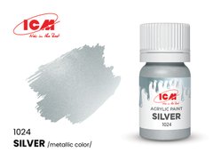 Акрилова фарба Срібло (Silver) ICM 1024