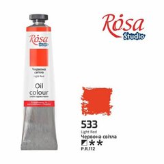 Краска масляная, Красная светлая (533), 45мл, ROSA Studio