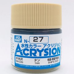 Акриловая краска Acrysion (N) Tan Mr.Hobby N027