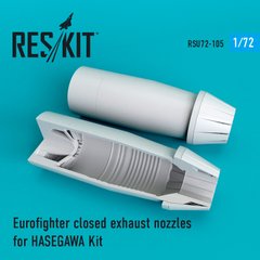 Scale Model Closed Eurofighter Exhaust Nozzles for HASEGAWA Kit (1/72) Reskit RSU72-0105, Out of stock