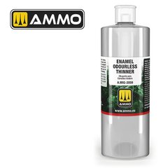 Розчинник для емалевих фарб (без запаху) Enamel Odourless Thinner 400ml Ammo Mig 2059