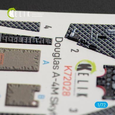 Интерьерные 3D наклейки A-4M "Skyhawk" для комплекта Fujimi/Hobby 2000 (1/72) Kelik K72028