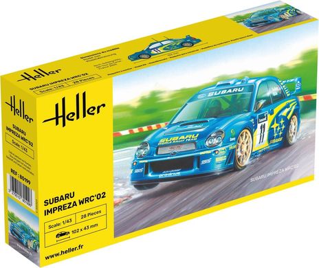 Сборная модель 1/43 автомобиль Subaru Impreza WRC'02 Heller 80199