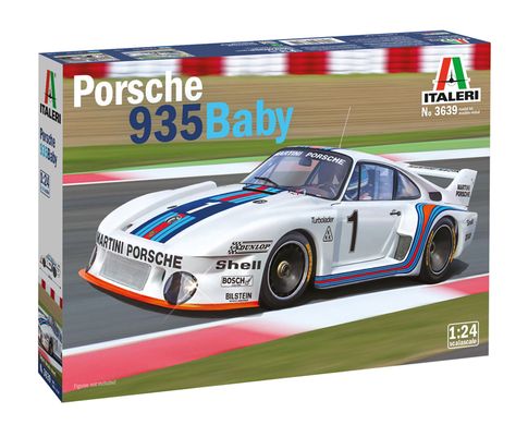 Сборная модель 1/24 спортивный автомобиль Porsche 935 Baby Italeri 3639