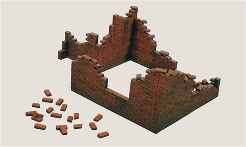 Сборная модель 1/35 кирпичные стены Brick Walls Italeri 0405