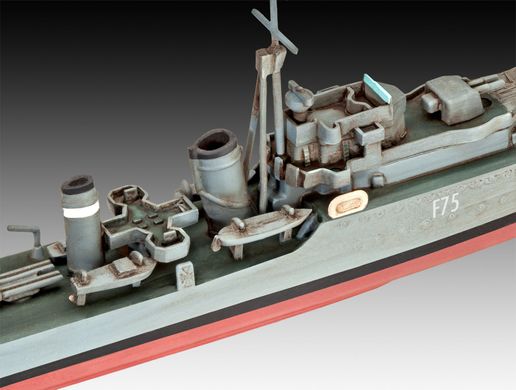 Сборная модель 1/720 авианосец HMS Ark Royal + эсминец F75 Eskimo класса Tribal Revell 05149