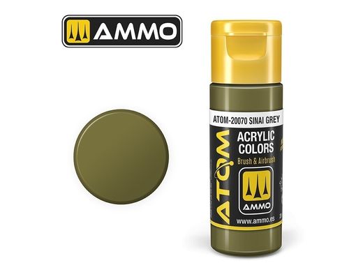 Acrylic paint ATOM Sinai Gray Ammo Mig 20070