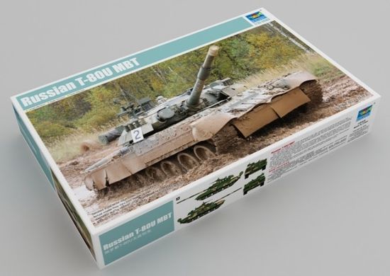 Сборная модель 1/35 танк T-80U MBT Trumpeter 09525