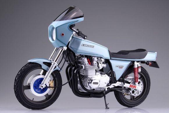 Сборная модель мотоцикла Kawasaki Z1-R Custom один тысяча девятьсот семьдесят один Aoshima 05399 1/12