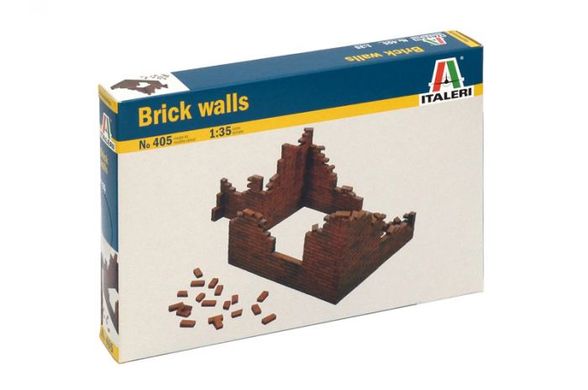 Сборная модель 1/35 кирпичные стены Brick Walls Italeri 0405