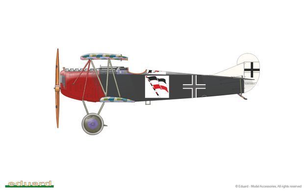 Збірна модель 1/72 гвинтовий літак Fokker D. VII (OAW) ProfiPack Edition Eduard 70131