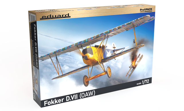 Збірна модель 1/72 гвинтовий літак Fokker D. VII (OAW) ProfiPack Edition Eduard 70131
