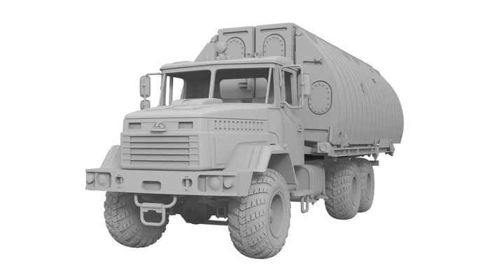 Сборная модель 1/72 из смолы 3D печать понтонный парк ПП-91 на базе КРАЗ BOX24 72-027