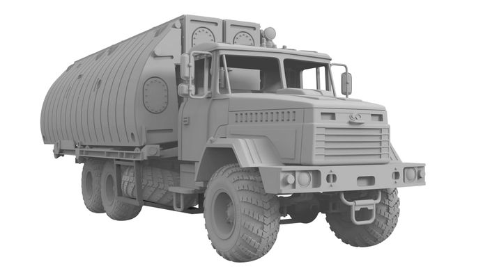 Сборная модель 1/72 из смолы 3D печать понтонный парк ПП-91 на базе КРАЗ BOX24 72-027