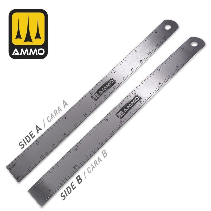 Multi-Scale Ruler Ammo Mig 8552 - Assembled scale models BOX24