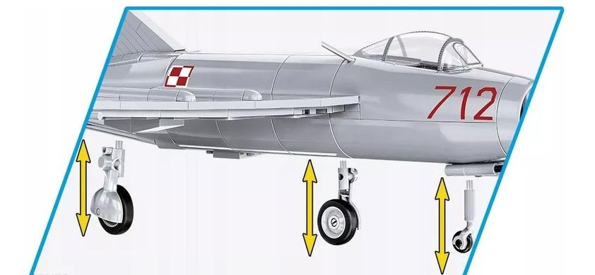 Навчальний конструктор винищувач LIM-1 Polish Air Force 1952 СОВІ 5822